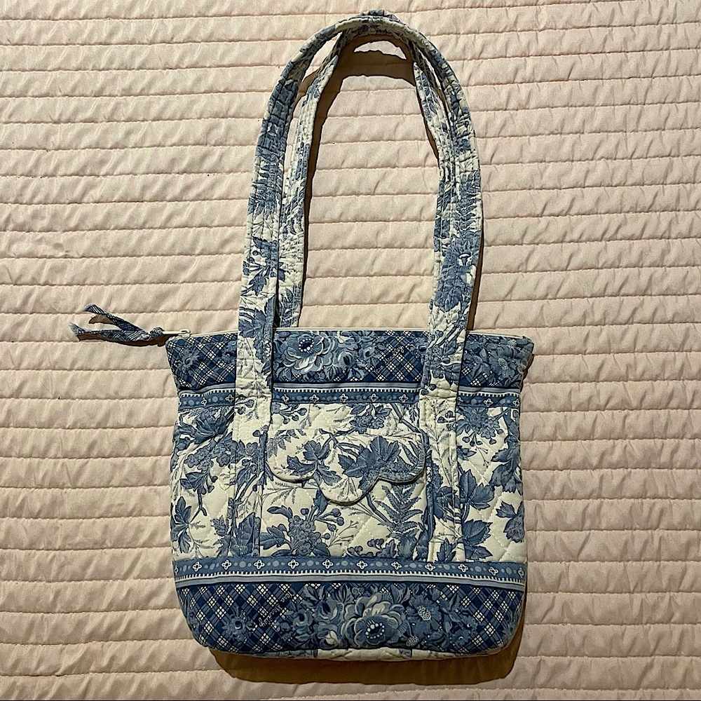 Rare Vintage Vera Bradley Blue and White Floral Purse